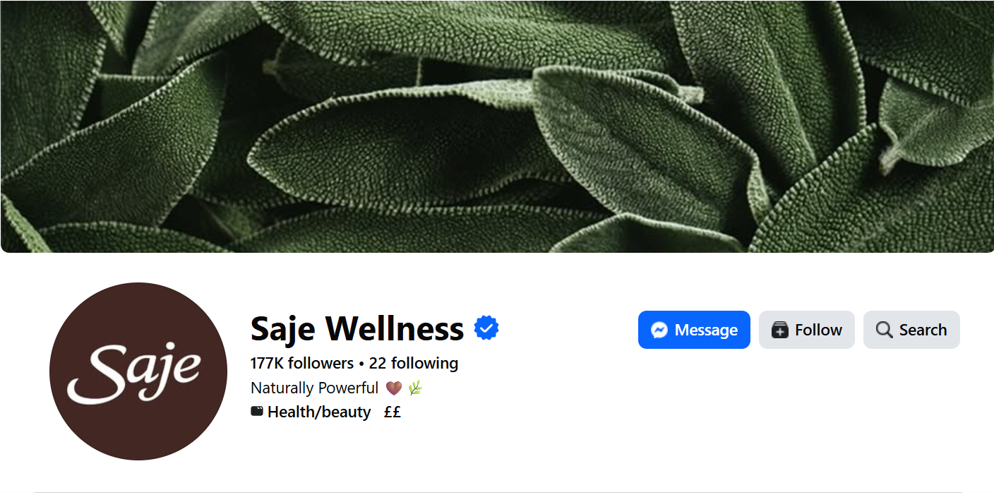 Saje social media preview