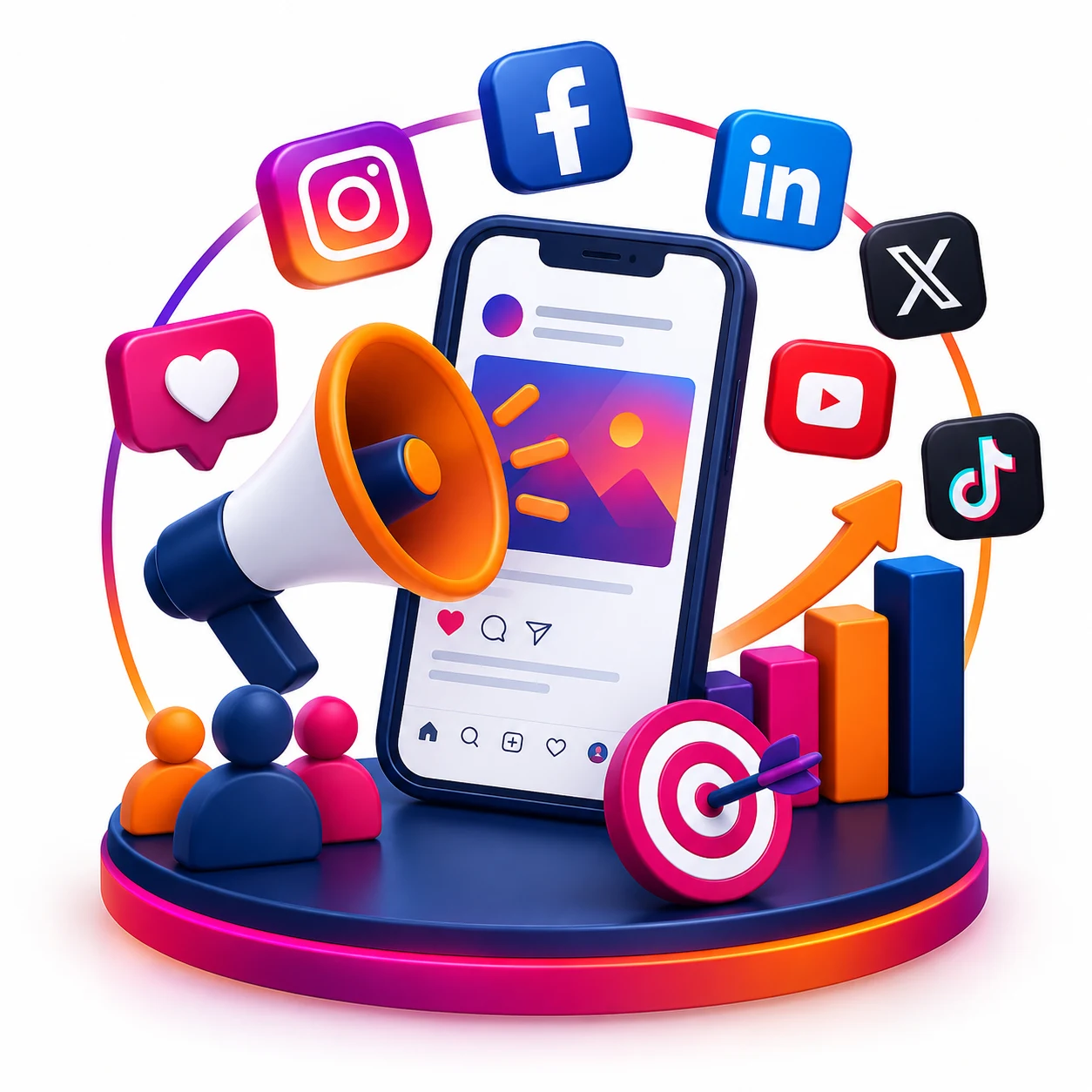 Strategic social media marketing that turns attention into engagement, leads and business growth